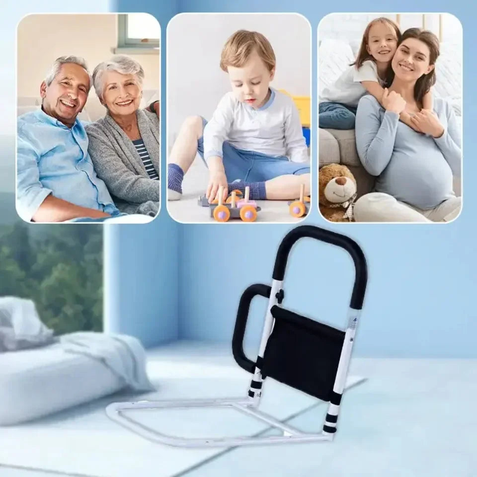 Nastavitelná bezpečnostní zábrana k posteli SolaceEase pro snadnější nastupování do postele a vstávání z ní