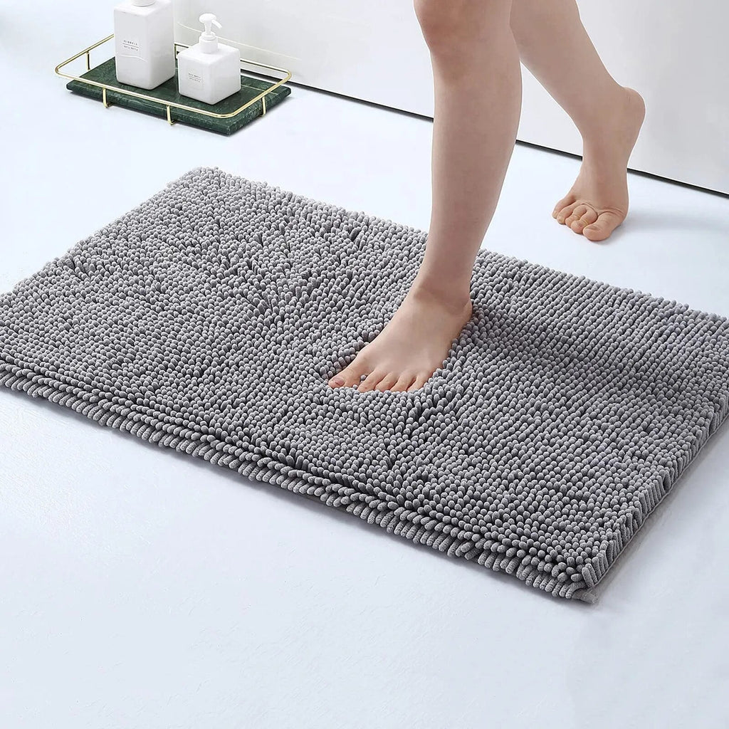 AquaNest mjuk halkfri badrumsmatta med absorberande halksäker baksida