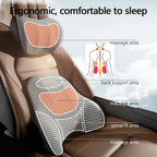 Cojín eléctrico de soporte para cuello y lumbar para coche y oficina - Fioriscas