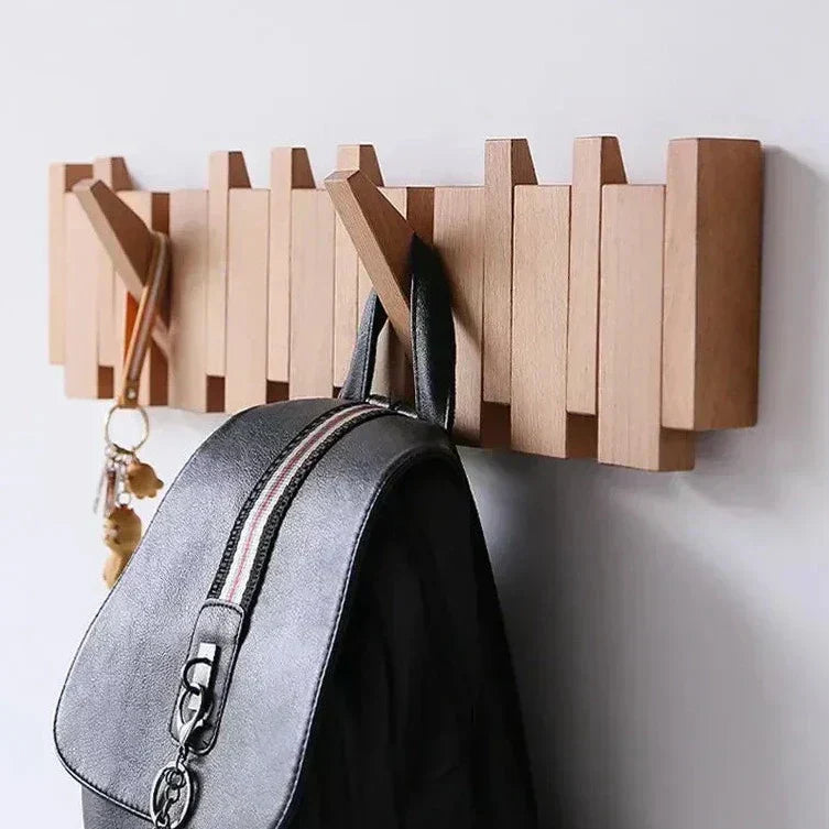 LyraWood väggkrokslist, pianoinspirerad design i bok eller valnöt