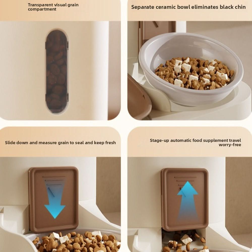 Automatic Food & Water Dispenser for Pets - Fioriscas