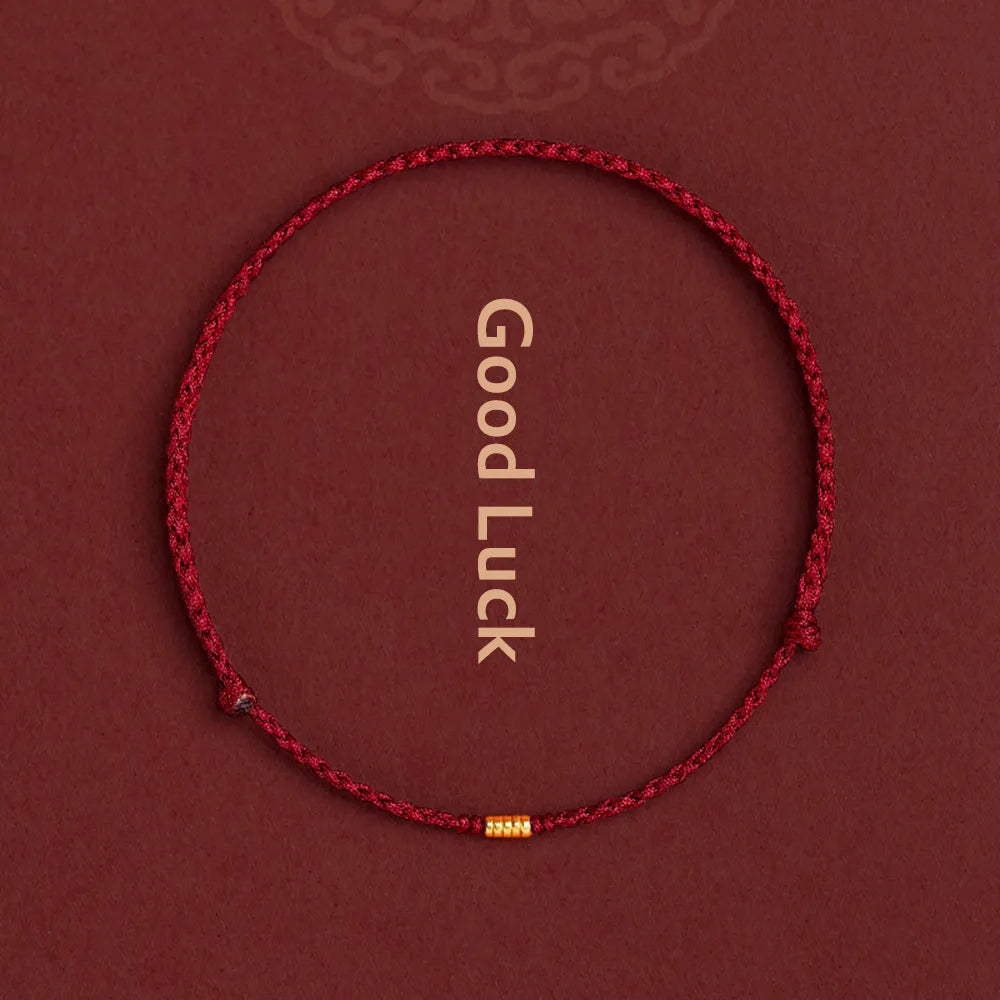AstraCrest Kabbalah-Inspired Bead Bracelet With Protective Red Thread