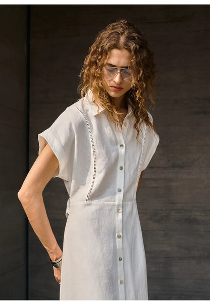 Robe alma en lin et lyocell