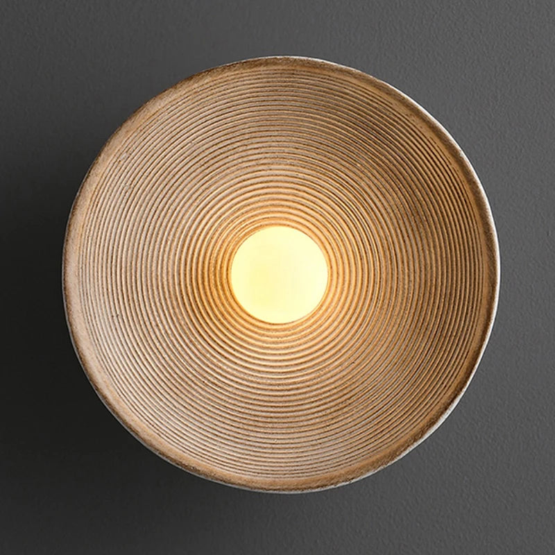 Applique da parete in metallo stile desertico SolaraDune con LED bianco caldo