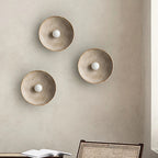 Applique da parete in metallo stile desertico SolaraDune con LED bianco caldo