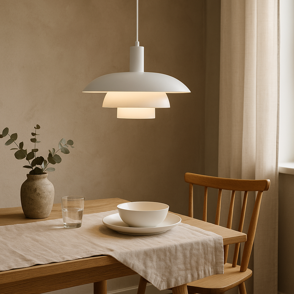 Lampada a sospensione Liora in stile nordico, in quattro colori e due dimensioni