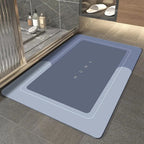 Tapis de sol antidérapant à séchage rapide pour salle de bain, avec dessous à forte adhérence