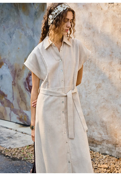 Robe alma en lin et lyocell