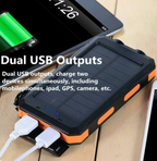 Bateria externa solar impermeável SolarCharge Elite para viagens