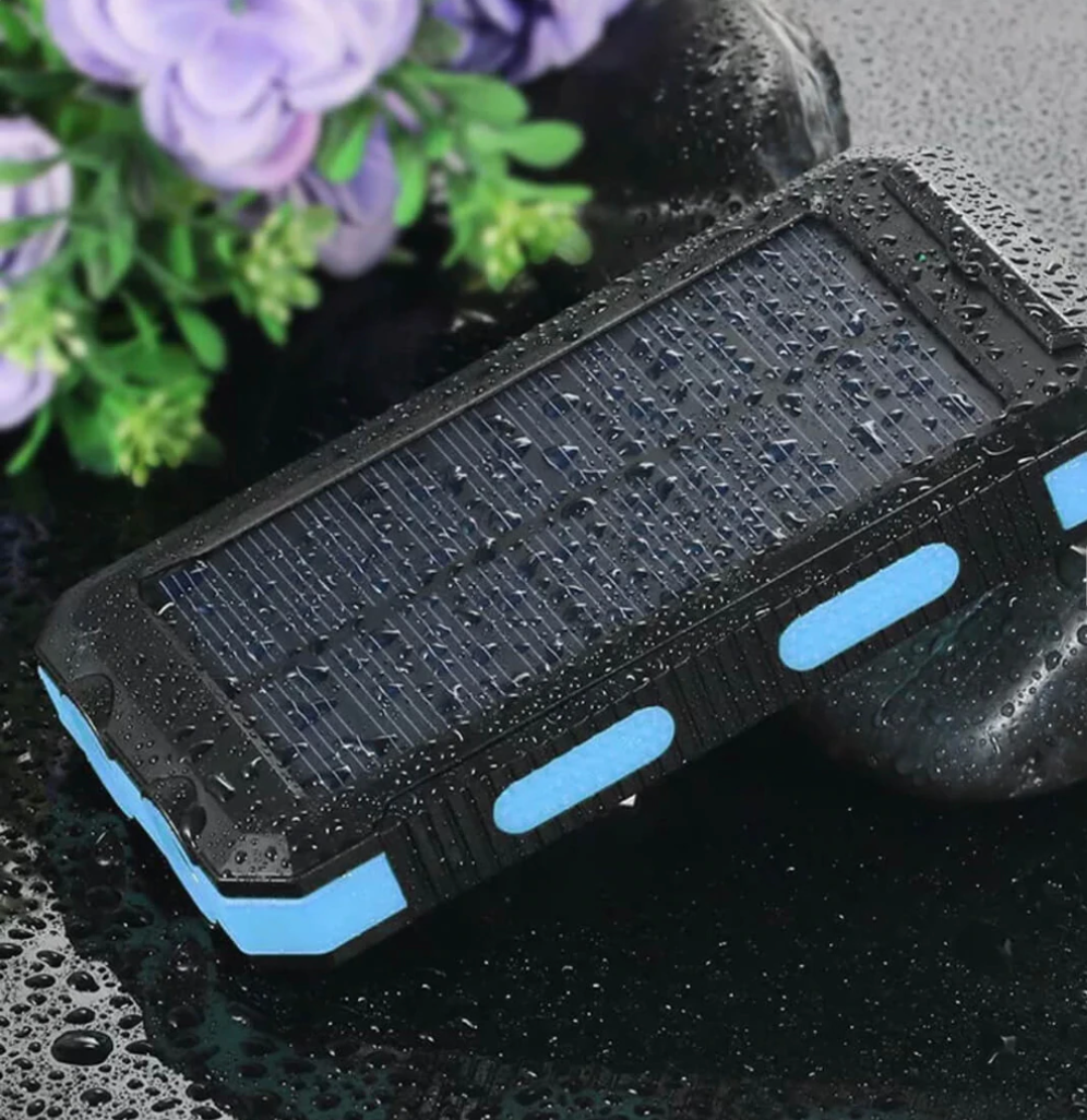 Bateria externa solar impermeável SolarCharge Elite para viagens