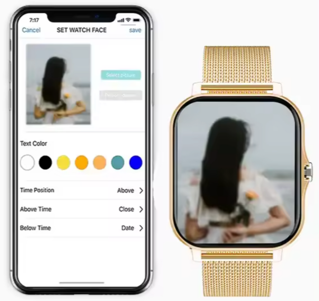 NovaVel Luma Women's Smartwatch With Fitness Tracker, Sleek Touchscreen