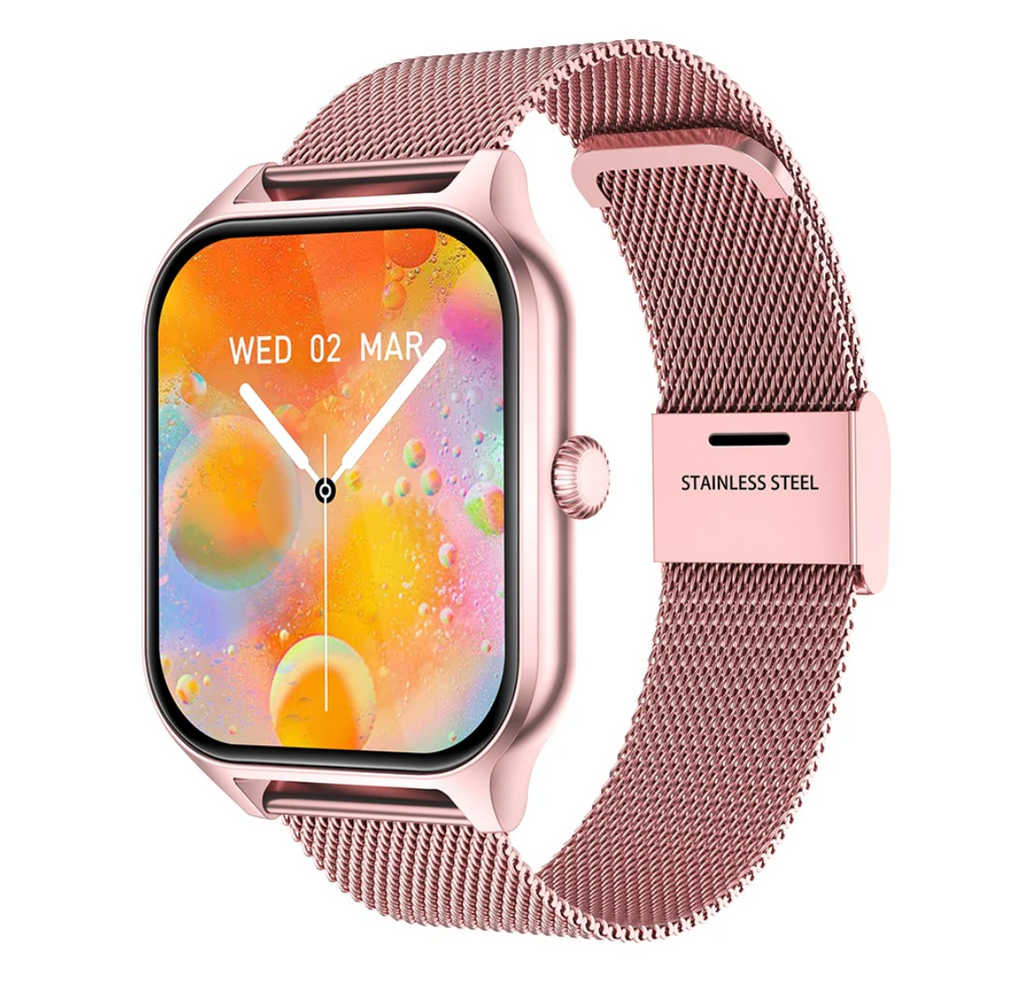 NovaVel Luma Women's Smartwatch With Fitness Tracker, Sleek Touchscreen