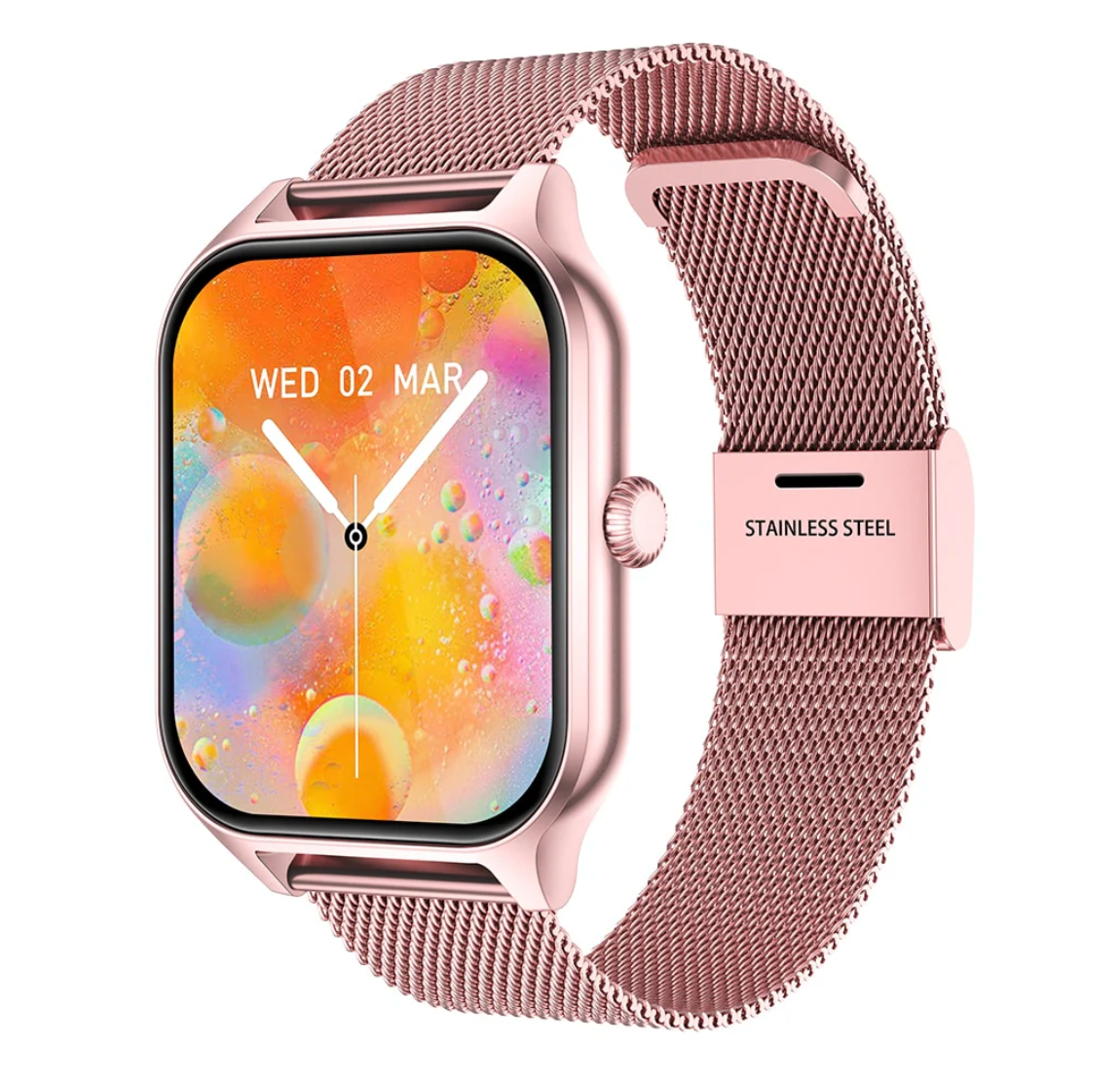 NovaVel Luma Women's Smartwatch With Fitness Tracker, Sleek Touchscreen