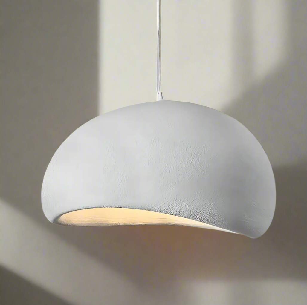 Lampada a sospensione a ciotola in stile Wabi Sabi, plafoniera LED regolabile