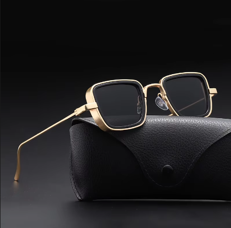 Velorum Vintage Steampunk-Style Sunglasses, Polarized Metal Frame