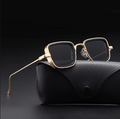 Velorum Vintage Steampunk-Style Sunglasses, Polarized Metal Frame