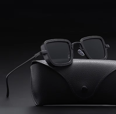 Velorum Vintage Steampunk-Style Sunglasses, Polarized Metal Frame