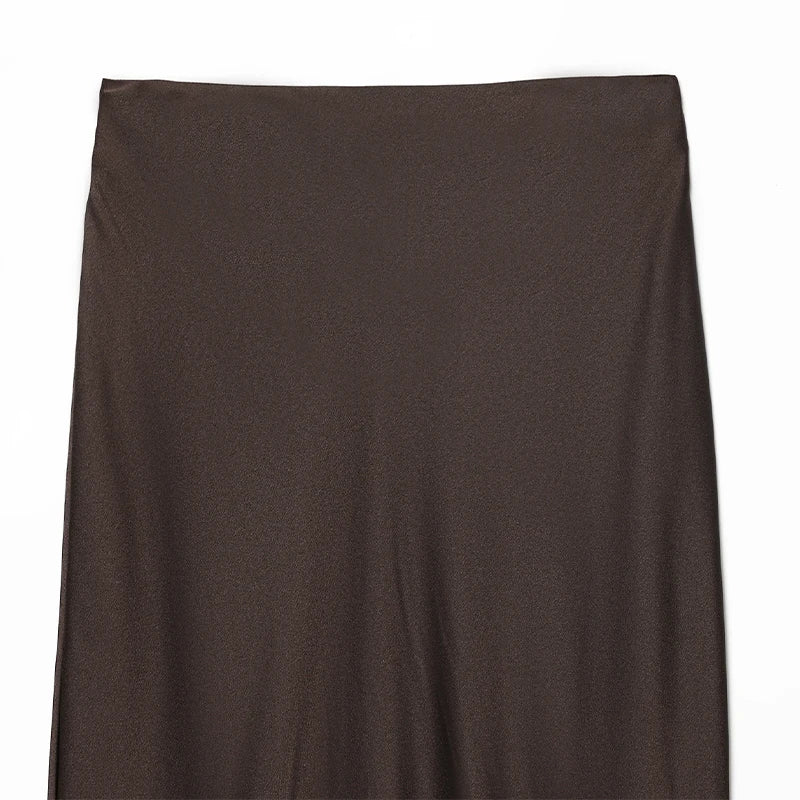 Ensemble Vintage Café Bohème I Haut en Dentelle & Jupe Mi-Longue Chic