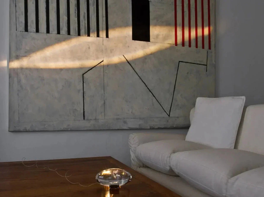Stolní lampa Solara Crystal s vestavěným hvězdným projektorem