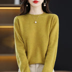 Suéter ajustado de lana merino para mujer, Aurelia otoño invierno tejido