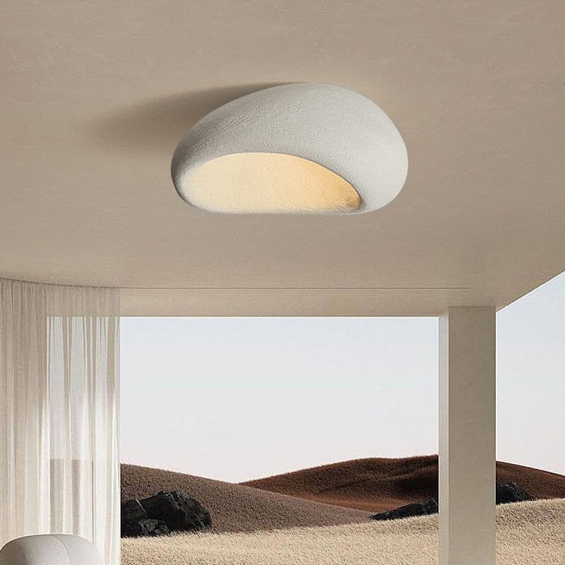 Wabi-sabi-loftlampe med håndlavet metaldesign, Kairoa