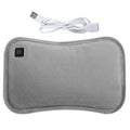 Varmepude, USB-genopladelig bærbar varmer, lysegrå eller grøn, CozyGlow