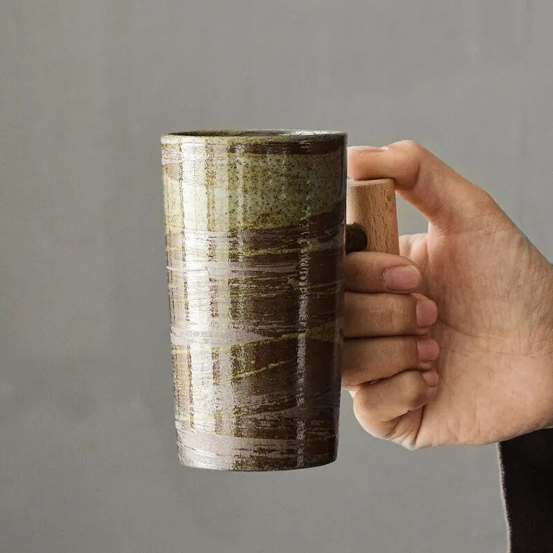 Canecas TerraNord Latte, Tons Terrosos Nórdicos, Faiança, 4 Cores