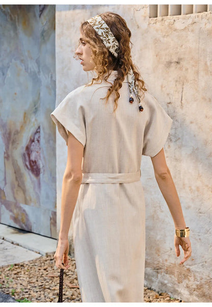 Robe alma en lin et lyocell