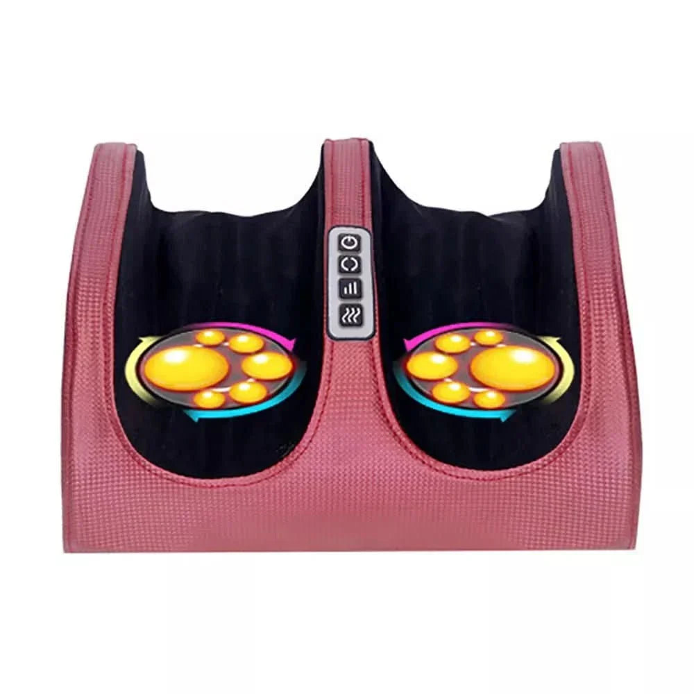 Massajador de pés shiatsu de luxo com função de calor | 12 bolas de massagem 3D e temporizador - Fioriscas