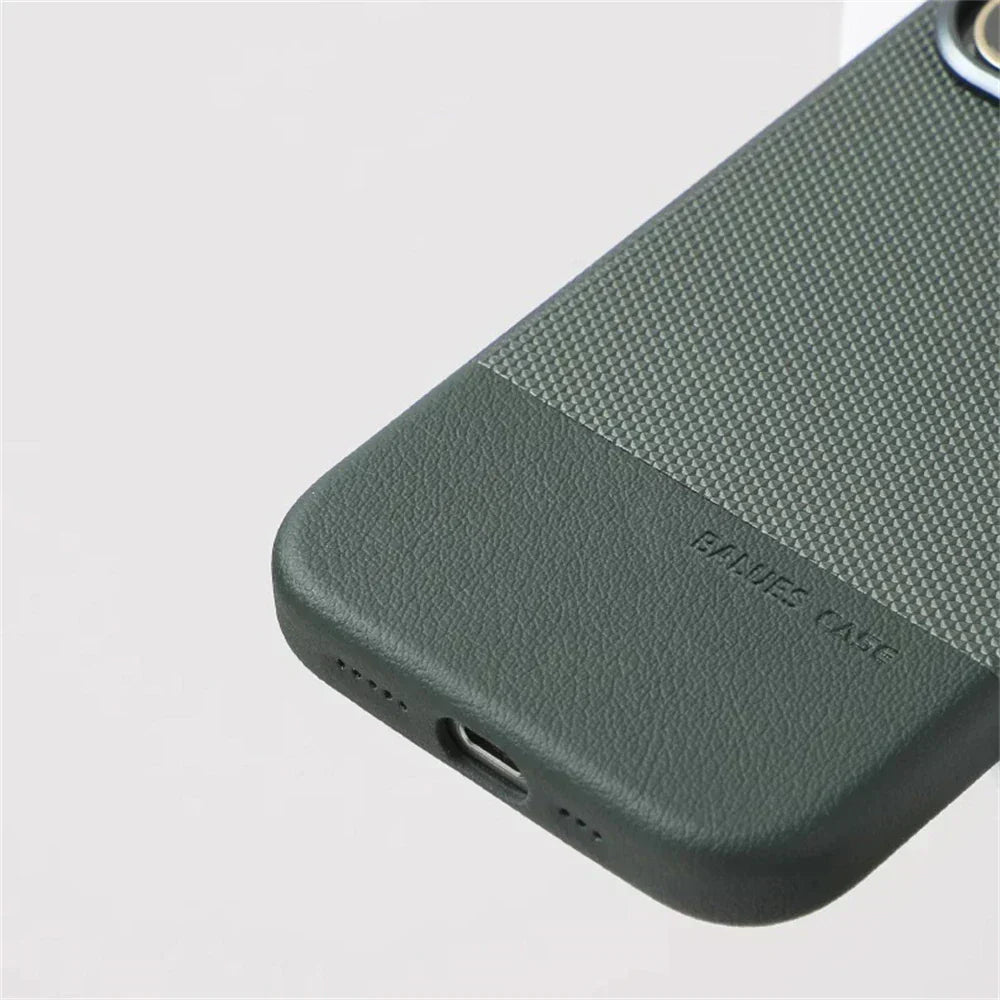 Capa Slim para iPhone com Dupla Textura e MagSafe, Proteção Stealth