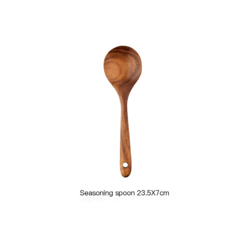 Ensemble d’ustensiles de cuisine en bois naturel ForestCraft pour cuisiniers amateurs