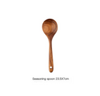 Ensemble d’ustensiles de cuisine en bois naturel ForestCraft pour cuisiniers amateurs