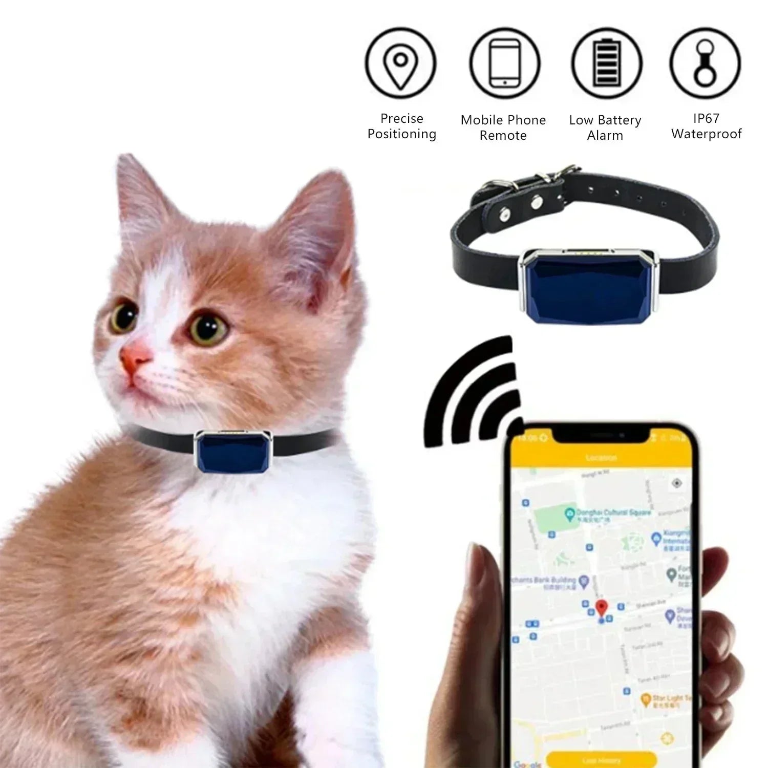 LumaTrace Mini GPS Tracker For Pets, Luggage, and Vehicles