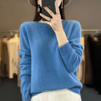 Astraweave Damenpullover aus Merinowolle mit Rundhalsausschnitt für alltägliche Wärme
