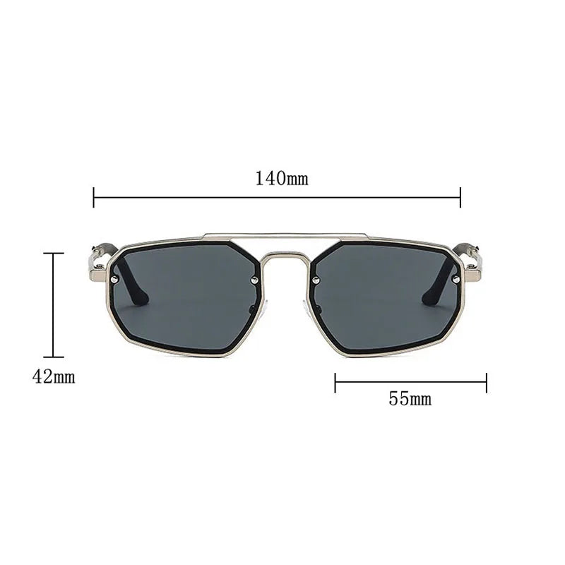 Óculos de sol Nova com armação lapidada e lentes antirreflexo UV400