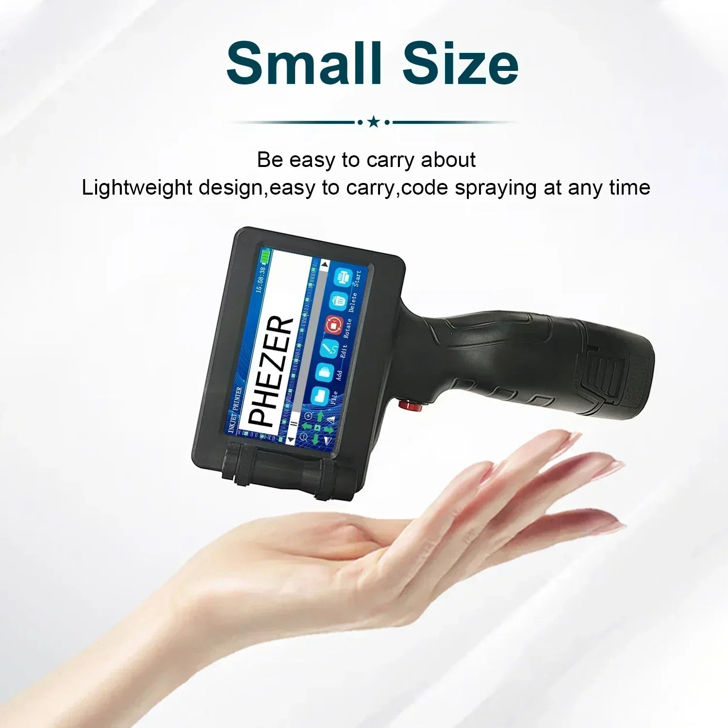 Portable Handheld Inkjet Printer For Boxes, Wood And Metal, LumixJet