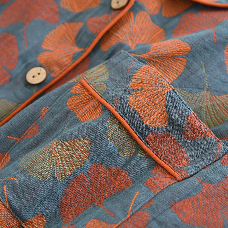 Pyjama Signature I Éclosion de Printemps 100% Crêpe de Coton