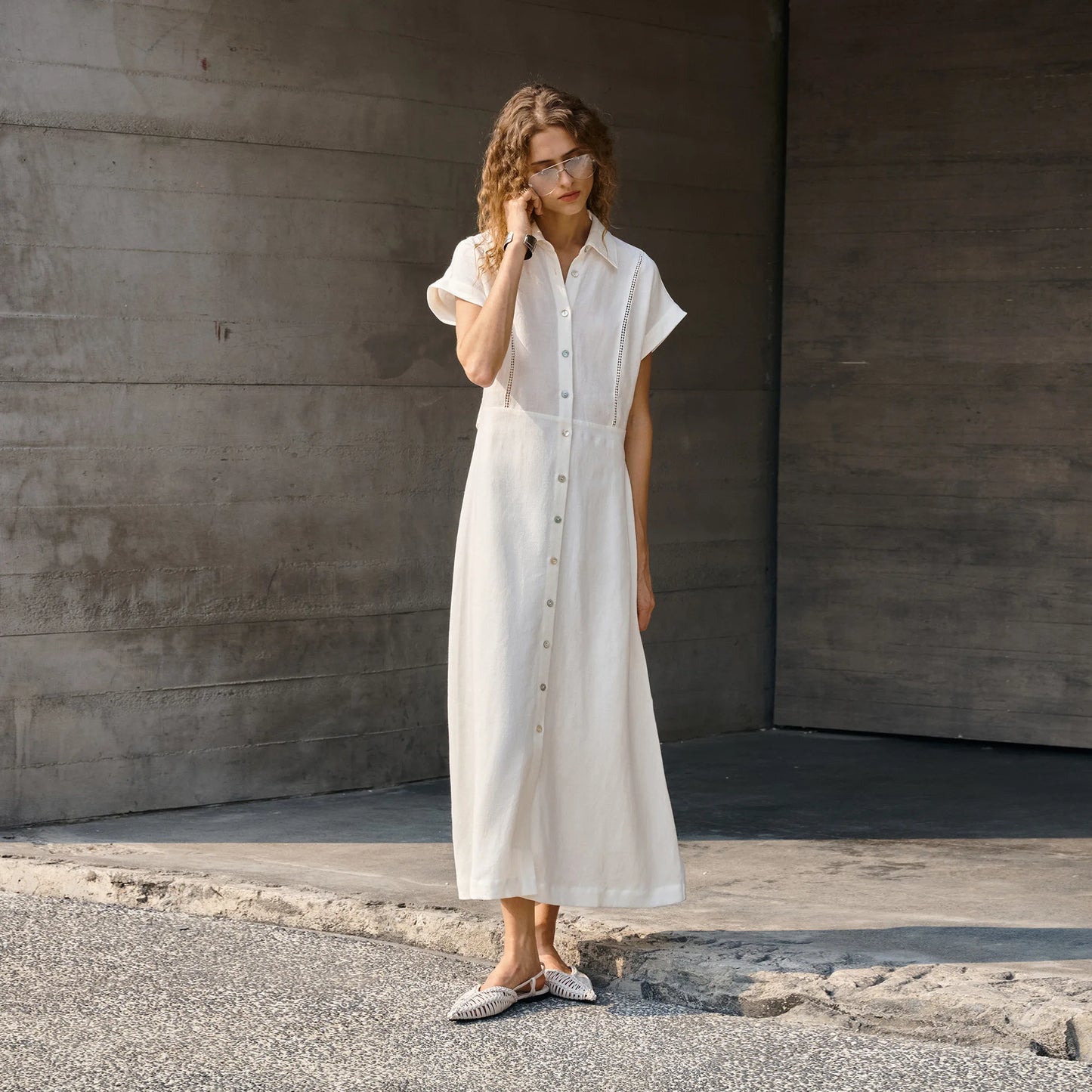Robe alma en lin et lyocell