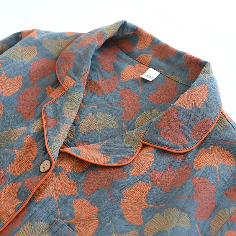 Pyjama Signature I Éclosion de Printemps 100% Crêpe de Coton