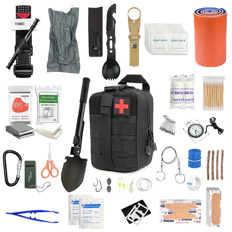 Kompletny zestaw survivalowy na kemping, etui SummitGuard Pro do pieszych wędrówek i na szlak