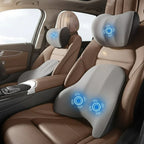 Cojín eléctrico de soporte para cuello y lumbar para coche y oficina - Fioriscas