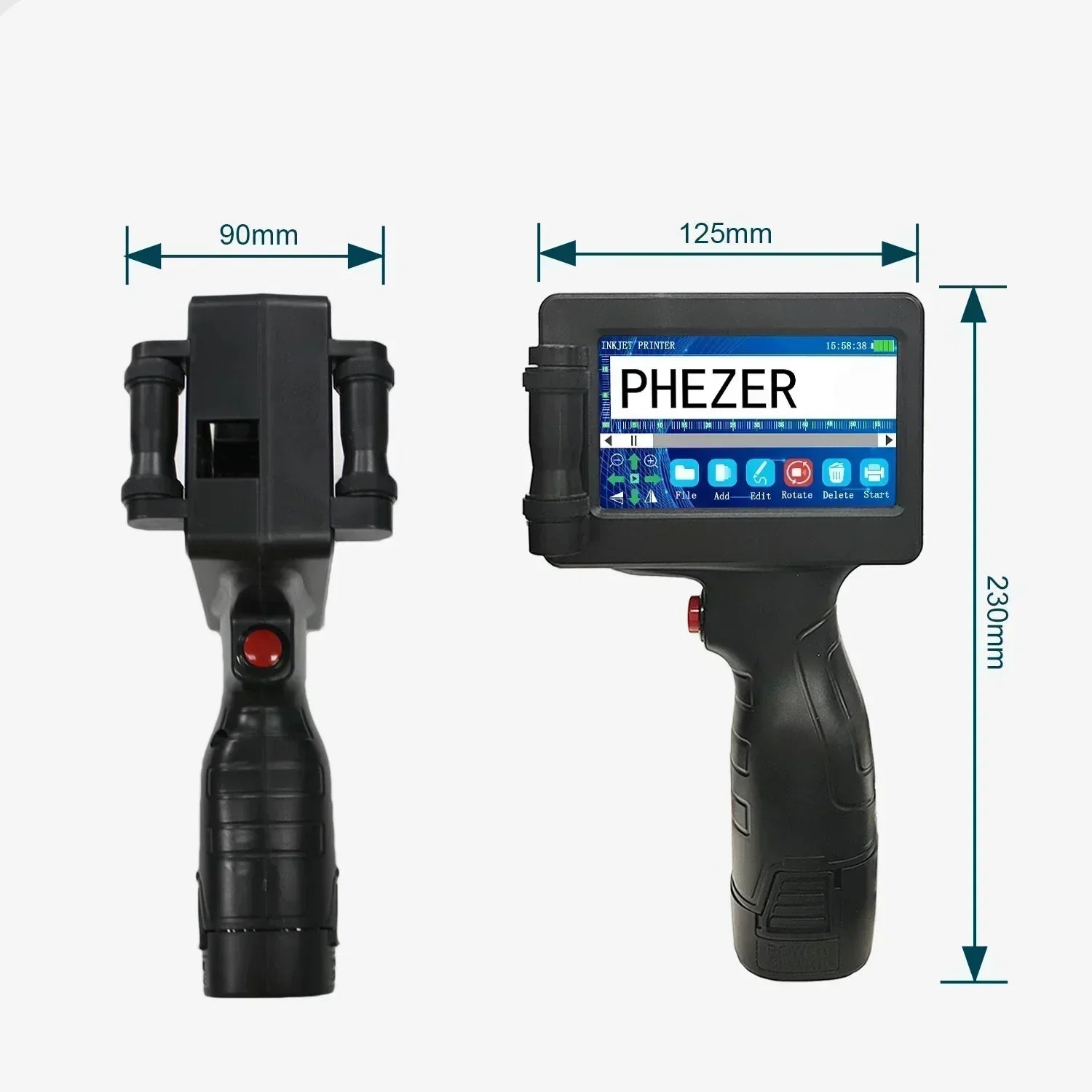 Portable Handheld Inkjet Printer For Boxes, Wood And Metal, LumixJet