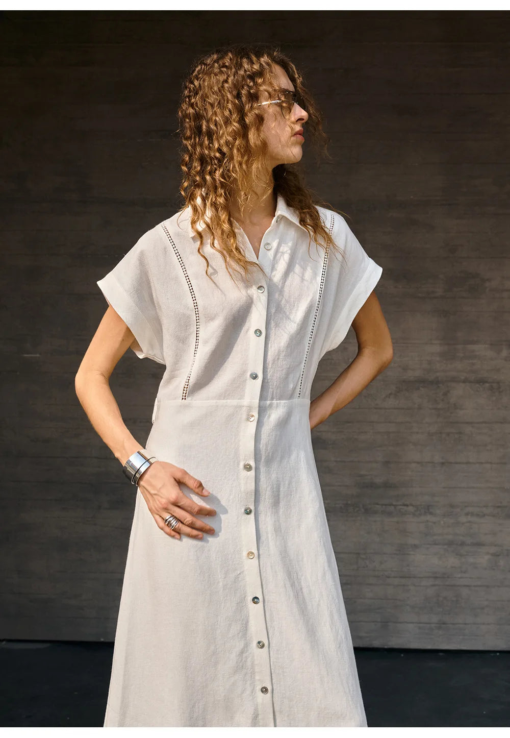 Robe alma en lin et lyocell