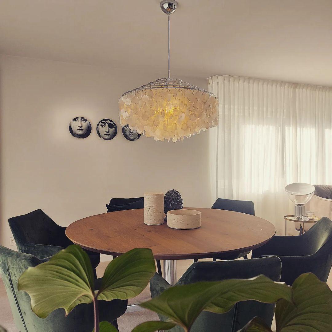 Elios Elegant Capiz Shell Chandelier | Fioriscas