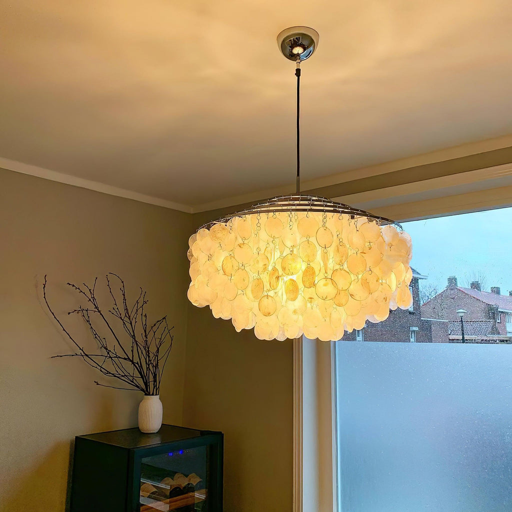 Elios Elegant Capiz Shell Chandelier | Fioriscas