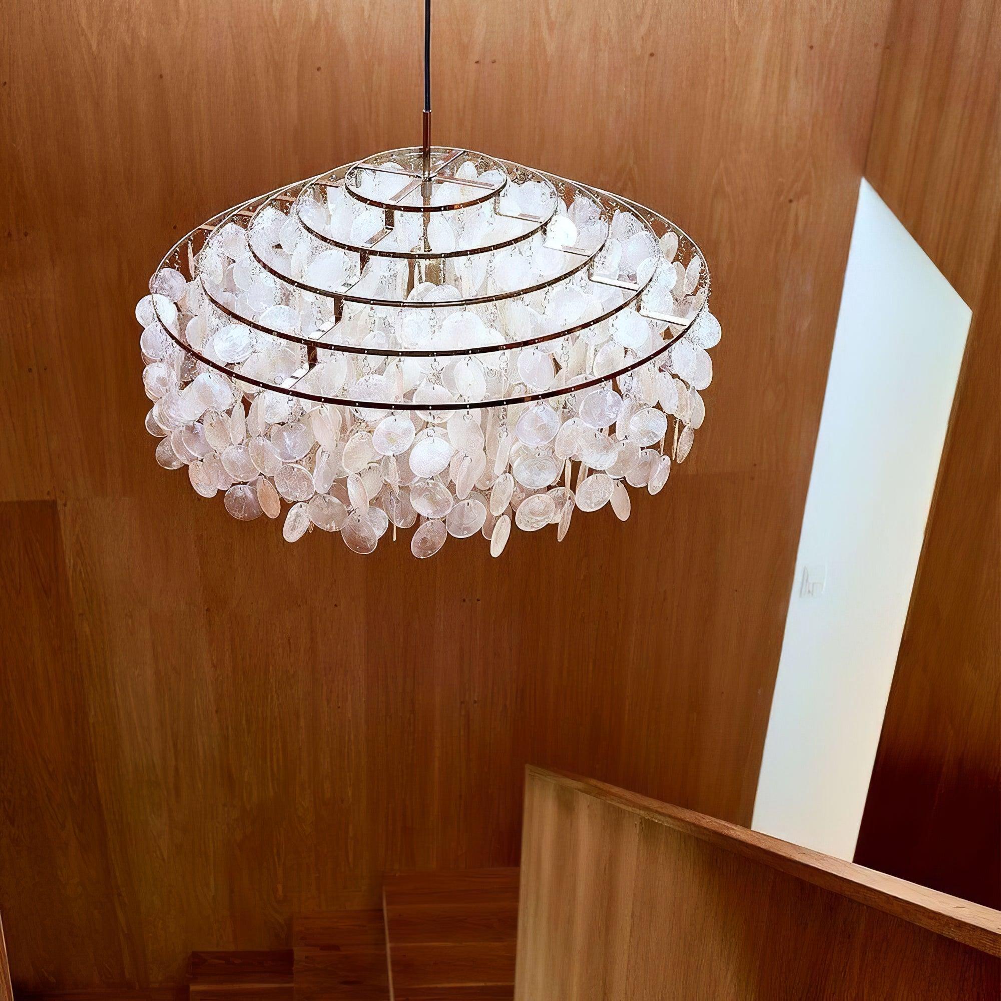 Elios Elegant Capiz Shell Chandelier | Fioriscas
