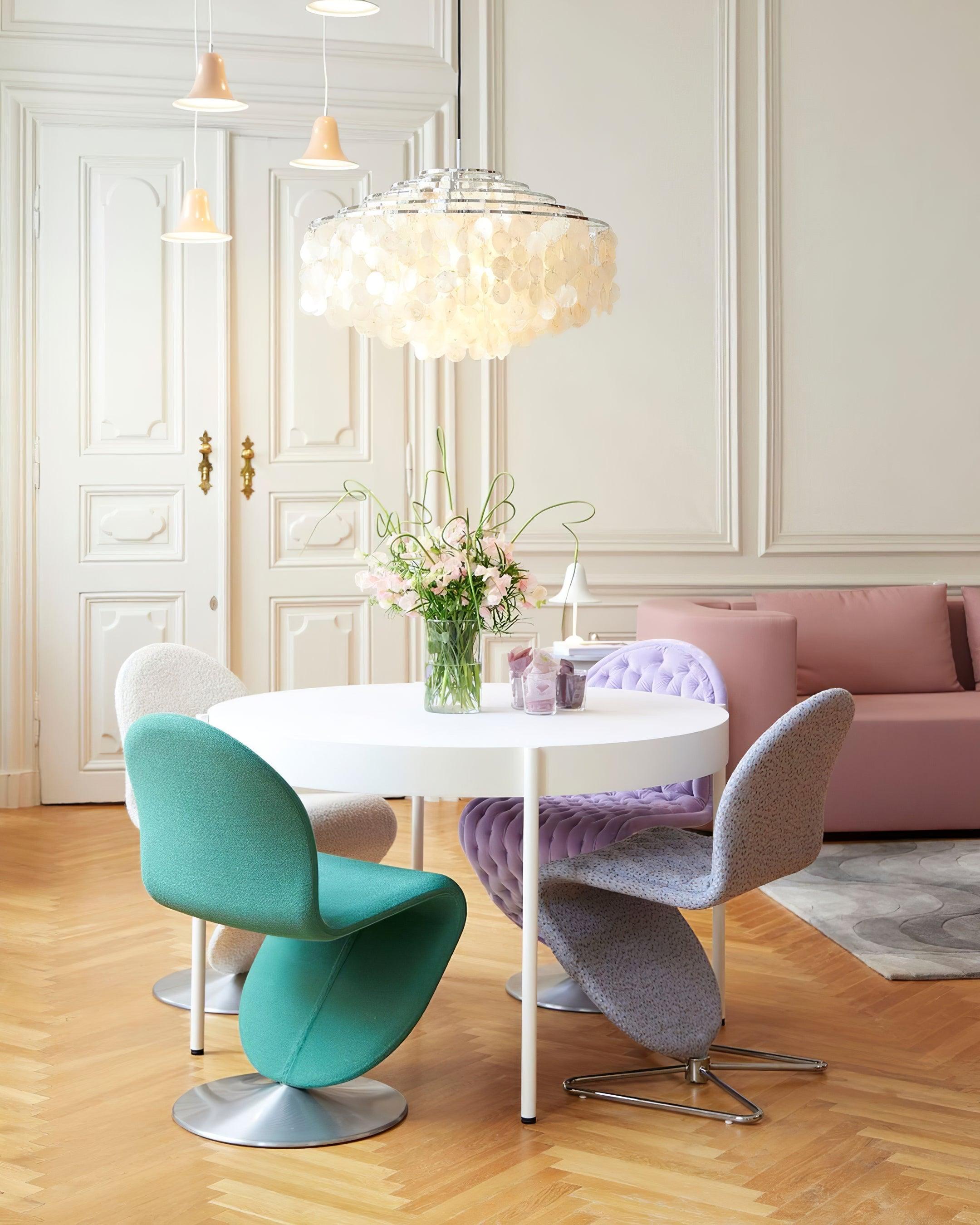 Elios Elegant Capiz Shell Chandelier | Fioriscas