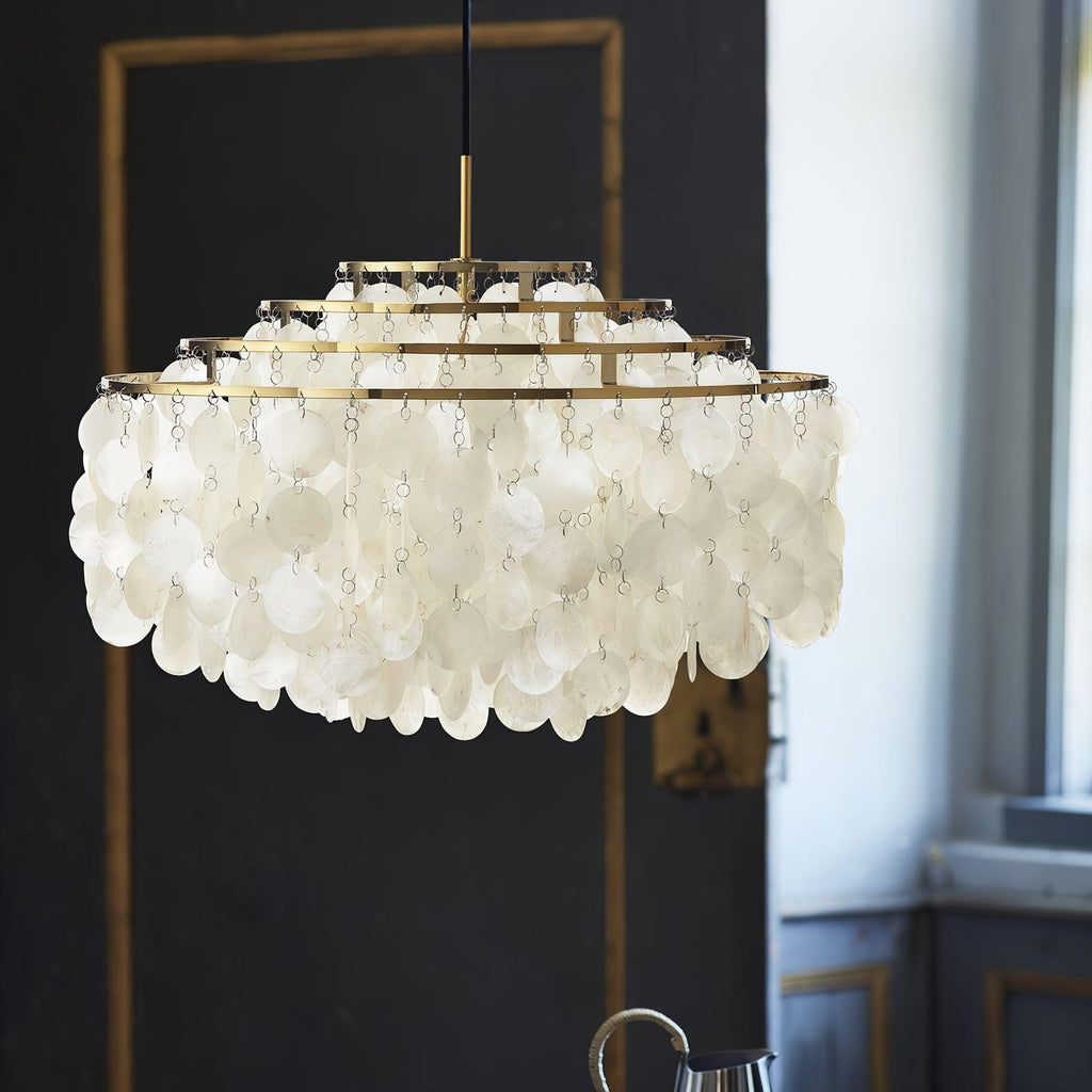 Elios Elegant Capiz Shell Chandelier | Fioriscas