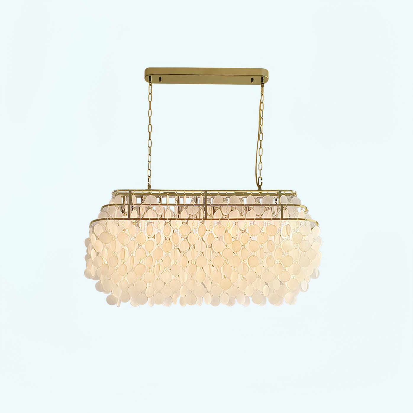 Elios Elegant Capiz Shell Chandelier | Fioriscas