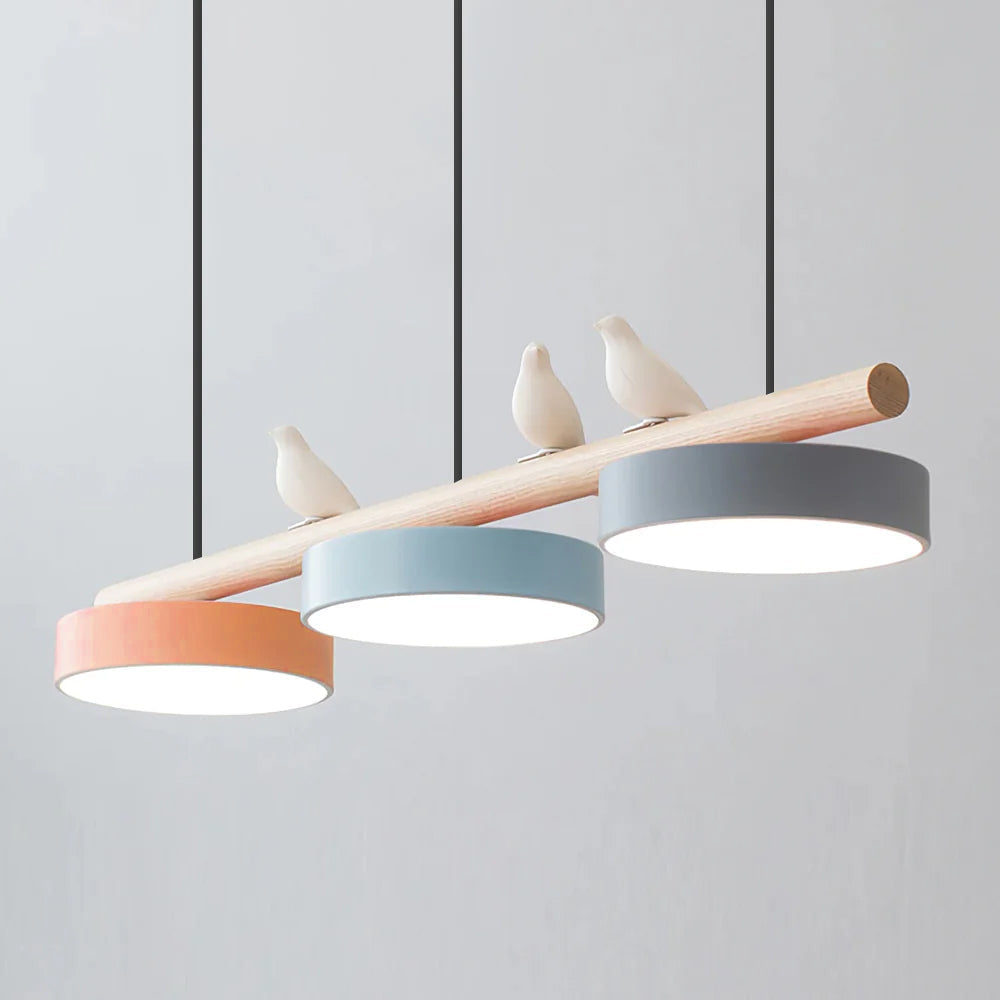 Závěsné svítidlo s motivem ptáka, přírodou inspirované LED svítidlo LyraNest